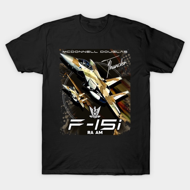 F15 IAF Israeli Air Force Fighter Jet T-Shirt by aeroloversclothing